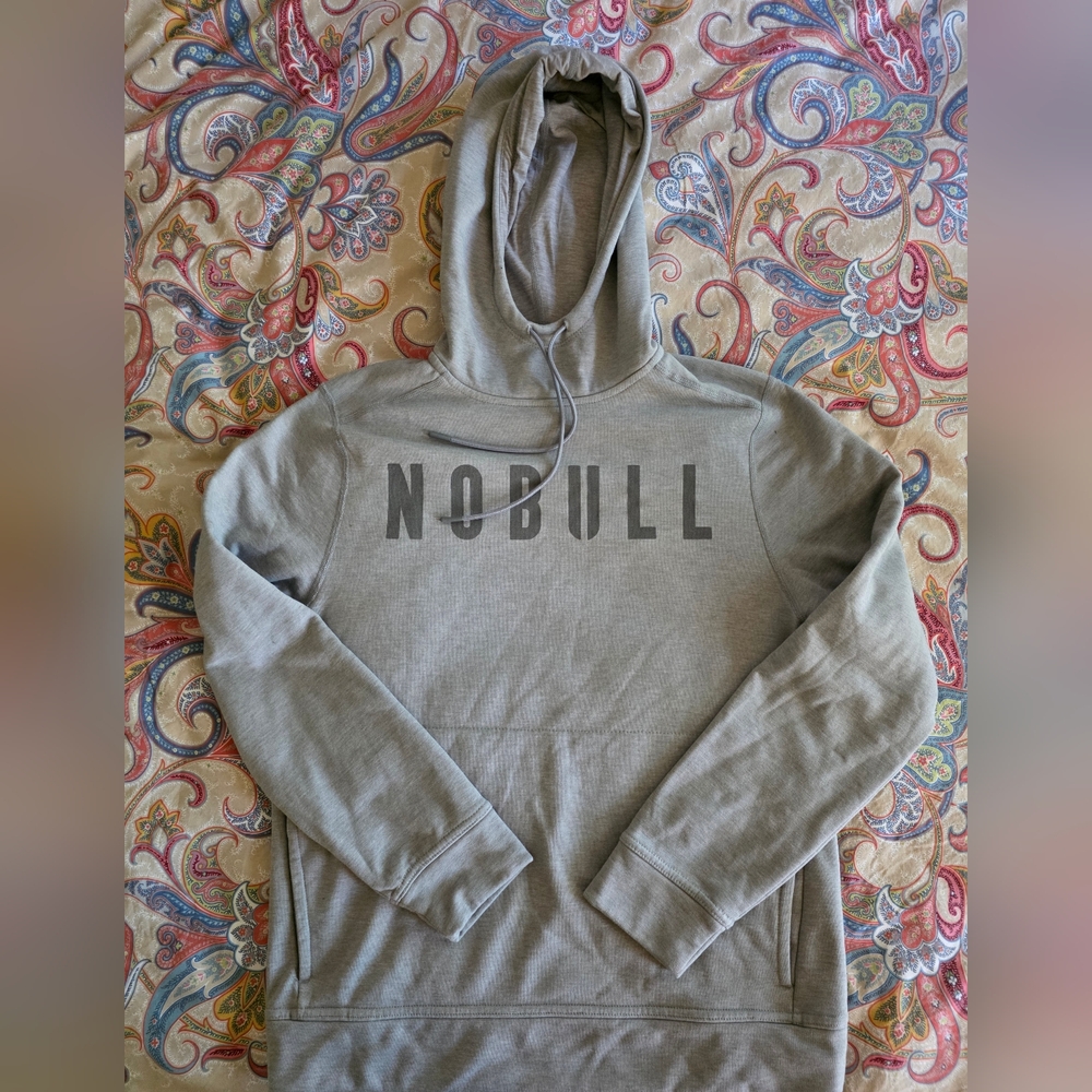 NOBULL Men's Light Gray Hoodie